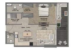 1 bedroom apartment